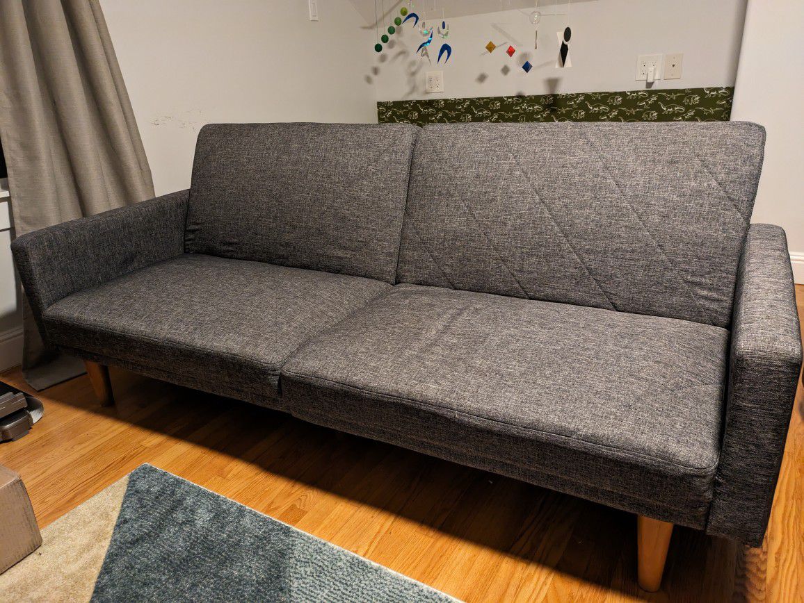 Blue/Gray Futon Sofa