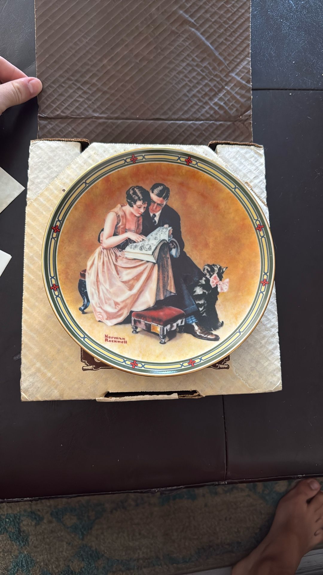 A Couple’s Commitment by Norman Rockwell - Antique Collectible Fine China