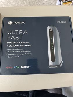 Motorola MG8702 | DOCSIS 3.1 Cable Modem + Wi-Fi Router