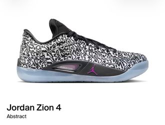 Nike Air Jordan Zion 4 Abstract Size 9 NEW