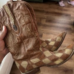 Red Diamond Boots Ostrich Original 8 M