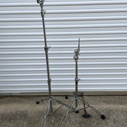 2 Pearl Cymbal stands Drummer Equipment