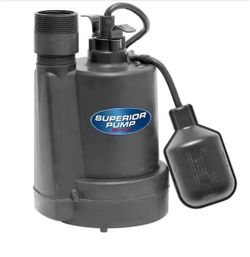 Superior Pump 1/4 HP Submersible Thermoplastic Sump Pump=Z8-616