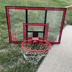 SPALDING Basketball Backboard & Rim Combo 44" NBA Shatter-Proof Polycarbonate