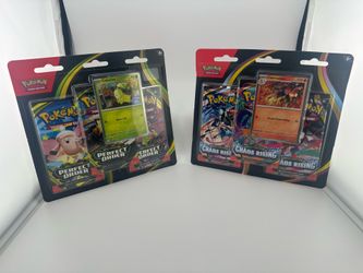 (1) Perfect Order 3 Pack Blister [Chikorita]  and (1) Chaos Rising 3 Pack Blister [Charmeleon]