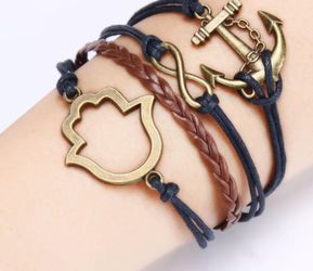 Leather style bracelet