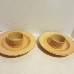 Toscana Gold Pier One Stoneware Dishes 