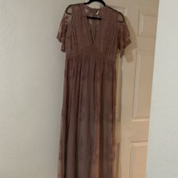 Pink blush Maternity Dress