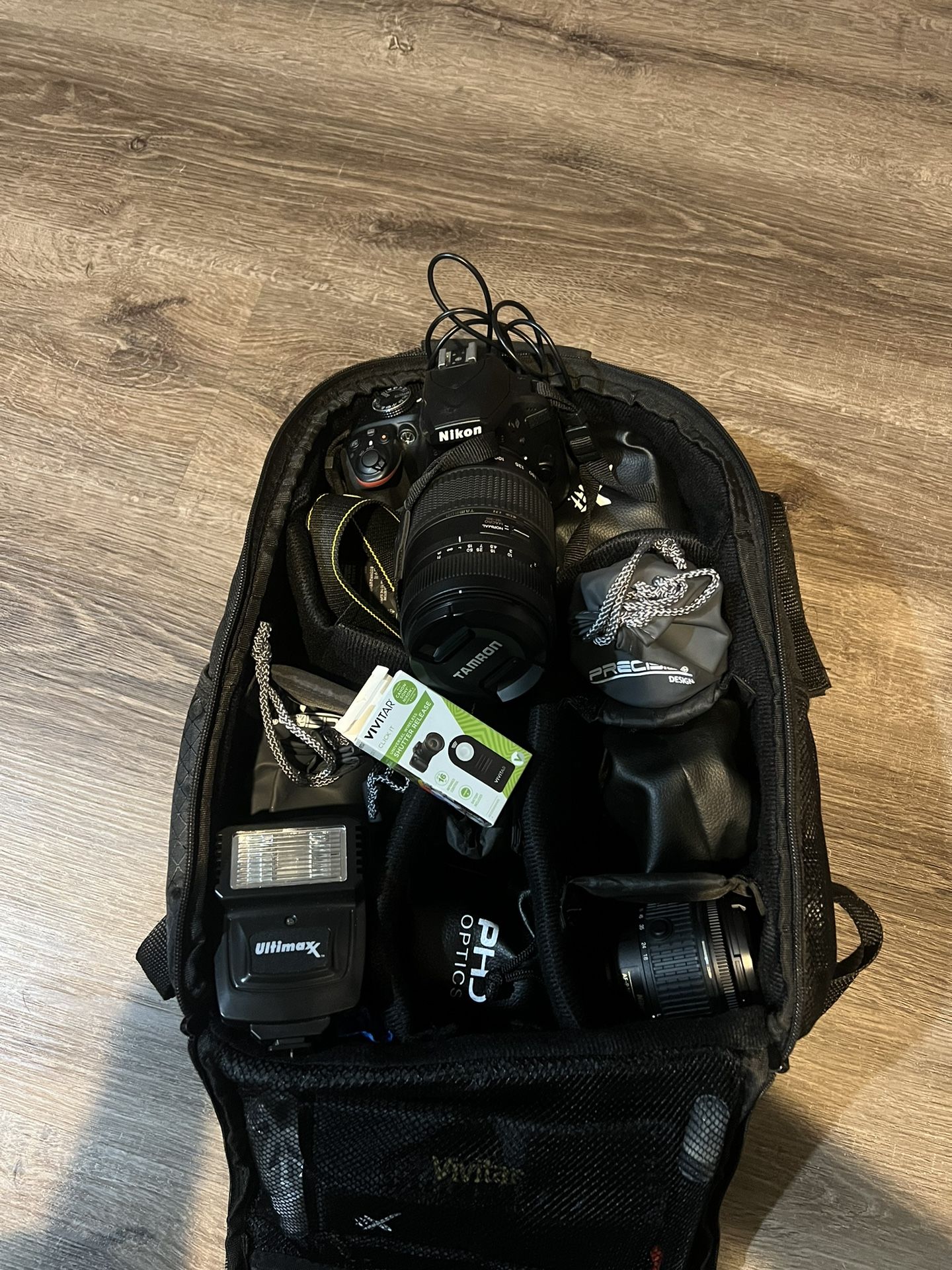 Nikon D3400 With Bag And Multiple Different Lenses 