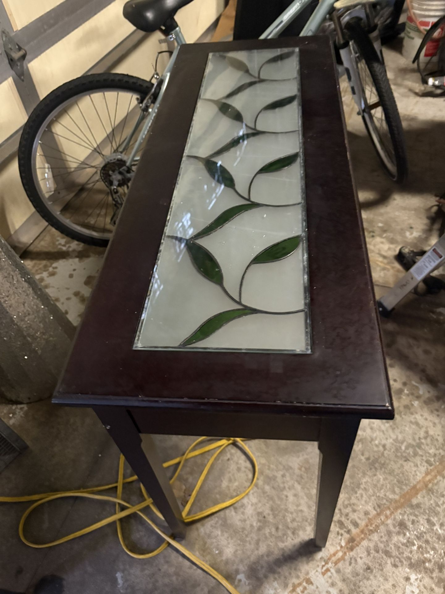 Stain Glass Wood Table