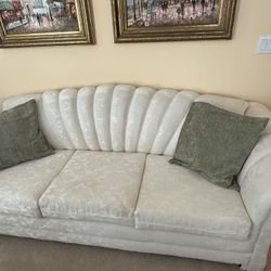 Timeless Elegance: Scalloped Shell Sovereign Sofa