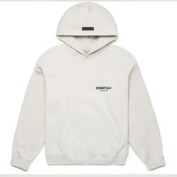 Fear Of God Essentials Light Oatmeal Hoodie Large
