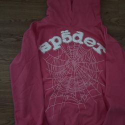 Spider Hoodie Pink Size Large Brand New Very Popular 