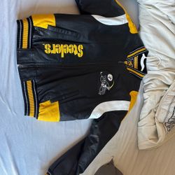 Steelers Leather Jacket Size M