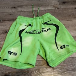 Hellstar,green,men Medium, Shorts