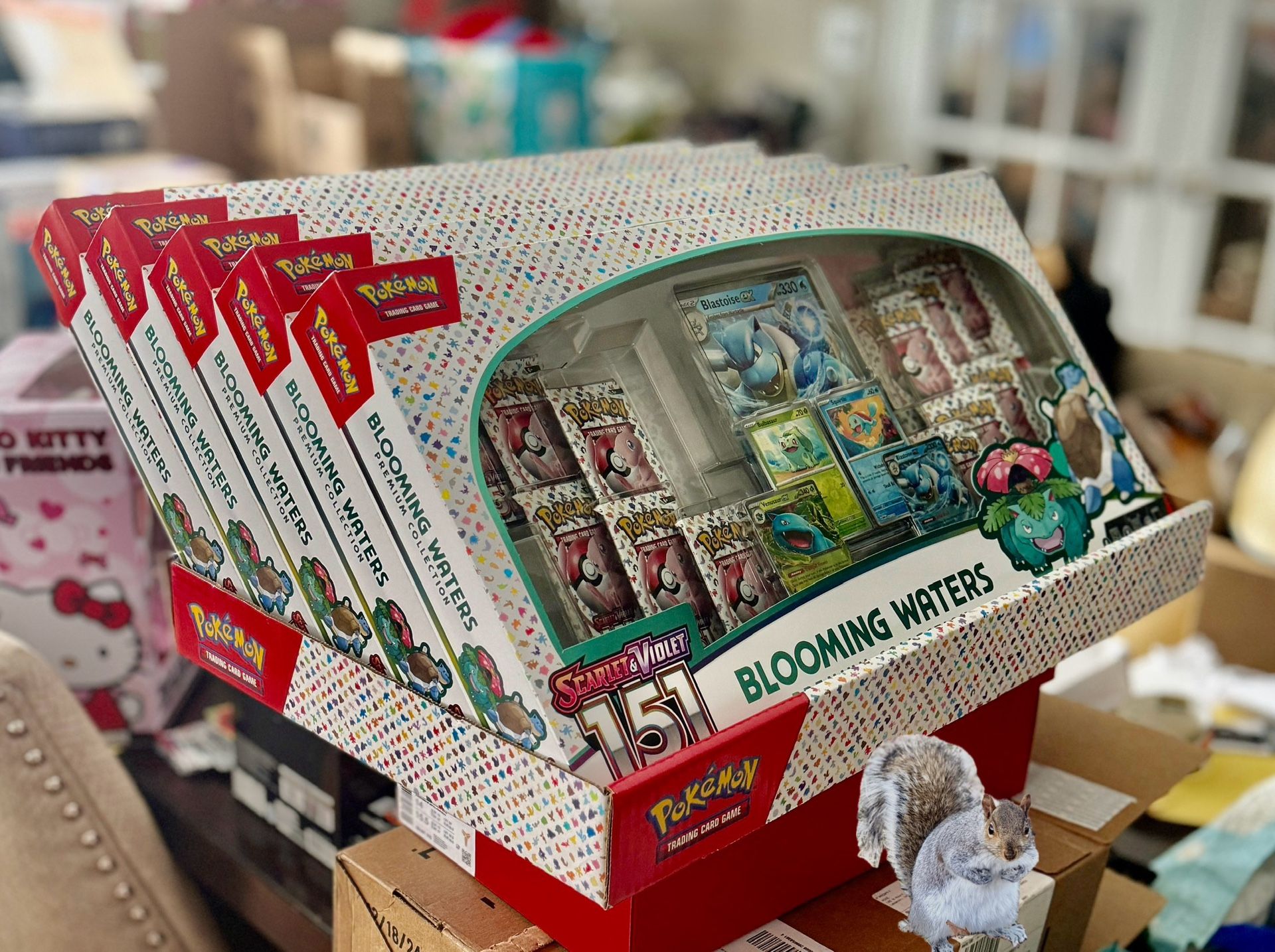 Pokemon 151 Blooming Waters Premium Collection Box Scarlet & Violet Pokèmon Cards TCG NEW SEALED Costco