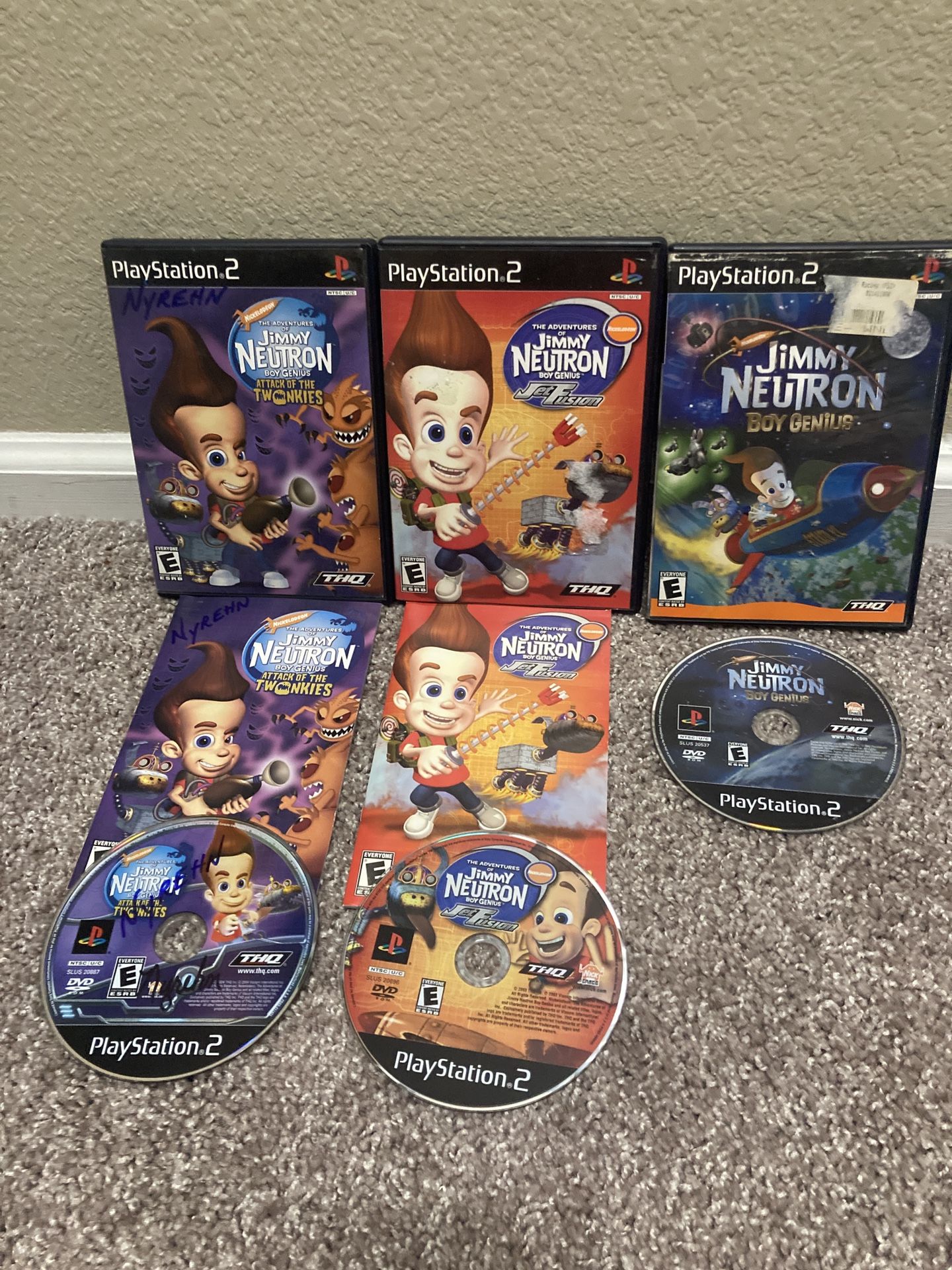 Jimmy Neutron PS2 Lot