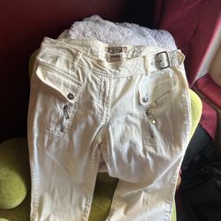 Stretchy White Vintage Jeans