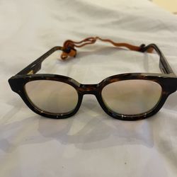 GUCCI black acetate ROUND Sunglasses