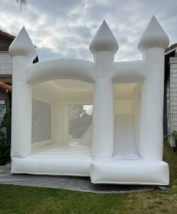 13x13 White Bounce House And 10ft Bubble House