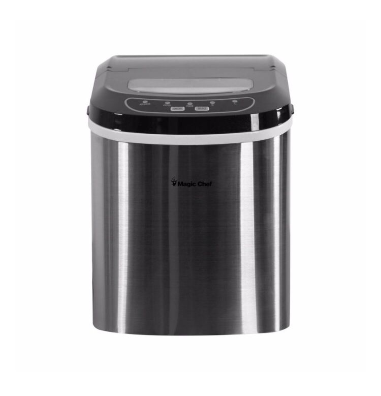 Magic Chef 27 lb. Portable Countertop Ice Maker in Stainless Steel