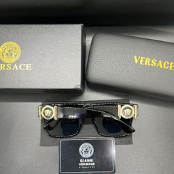 Versace Medusa Sunglasses VE41726BU - Black Tinted Lens