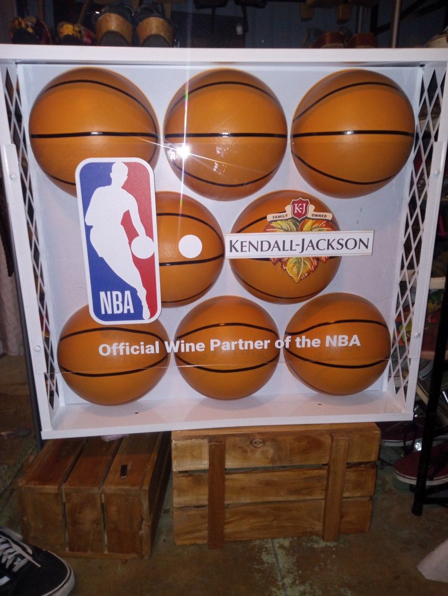 Rare NBA Kendall-Jackson Basketball Display