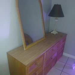 Nice W2ooden Dresser with Nightstand