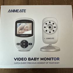 ANMEATE SM24 Video Baby Monitor with Digital Camera - White