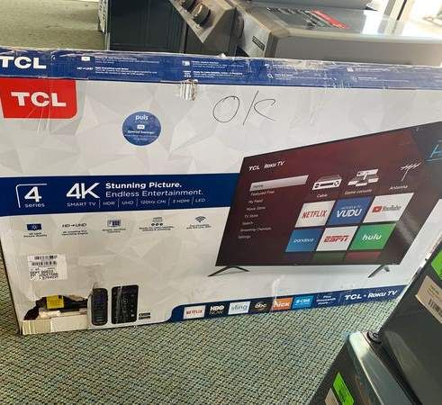 NEW TCL 4K smart tv 55” 6 3