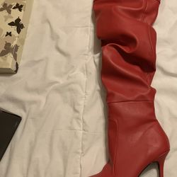 Red Pleaser Boots Size 9