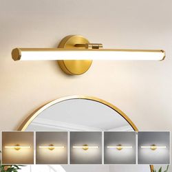 Brushed Gold LED Vanity Light Bar