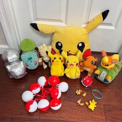 Pokémon Plush Pokeballs and Toys Lot $20 for All 