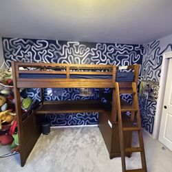 Loft Bed With Built In Desk And Storage