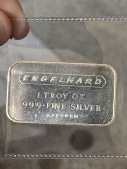 1 oz Engelhard Silver Bar – .999 Fine Silver (Vintage)