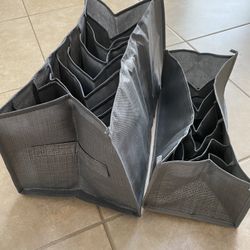 2 Pc Clothes Storage Box Organizer New 