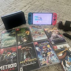 Nintendo switch OLED bundle with 6 games!