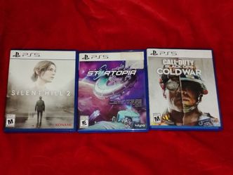 PlayStation 5 lot of 3 video games Silent Hill 2 Startopia and Call Of Duty Cold War