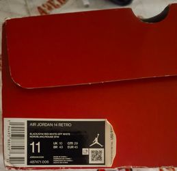 Jordan 14 red toro size 11/ 100% Authentic