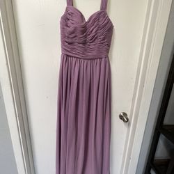 Purple Braids maid Dress