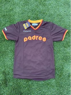 San Diego Padres Men's Brown Team Jersey with Orange and yellow Trim Size S - New