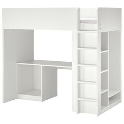 IKEA Loft Bed with a storage and closet $325