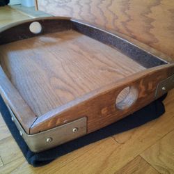 Reclaimed Wine Barrel Wood Tray