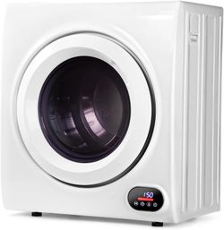Euhomy 3.5 Cu.Ft. Clothes Dryer, 120V Portable Dryers for Laundry, 1500W, 4 Functions, LCD Control