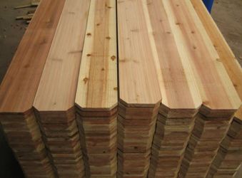 Fence pickets piquetes 1x6x6 cedar