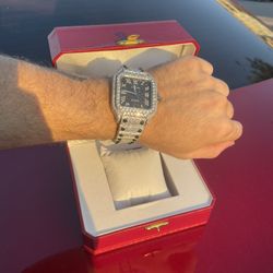 Moissanite Bussdown Watch