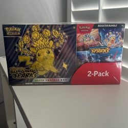 Pokemon Surging Sparks ETB + Booster Bundle 