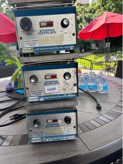 Lot of 3 VWR Scientific Hot Plate stirrer Bronwill