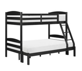 Twin/full bunk bed. Available in espresso & white. Assembly required.  Assembly not included.  Tax included. Free local delivery. 

Bunk bed only-$350
