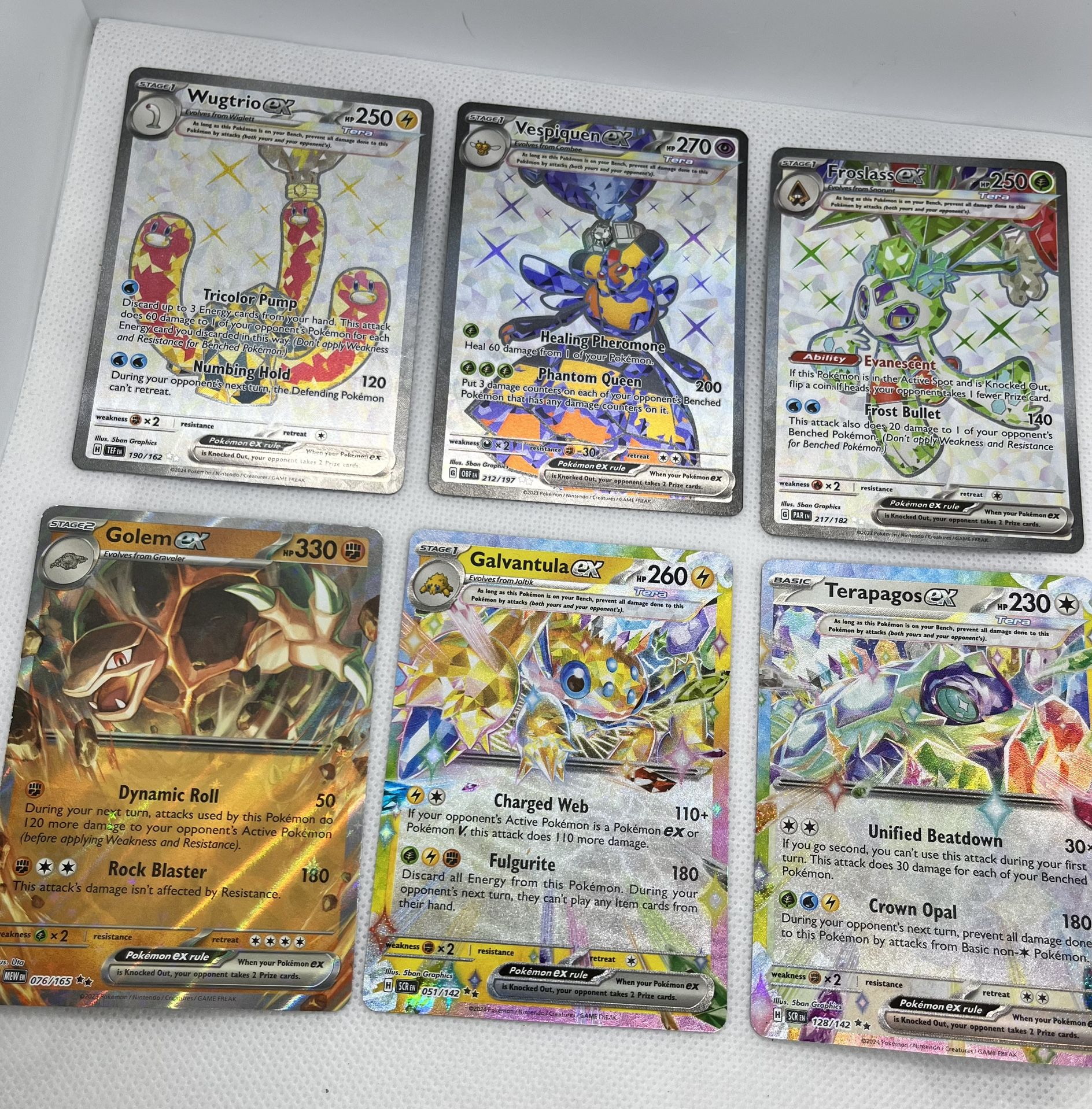 6 Pokemon Ex Cards